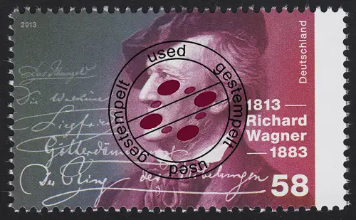 3008 Richard Wagner, gestempelt O