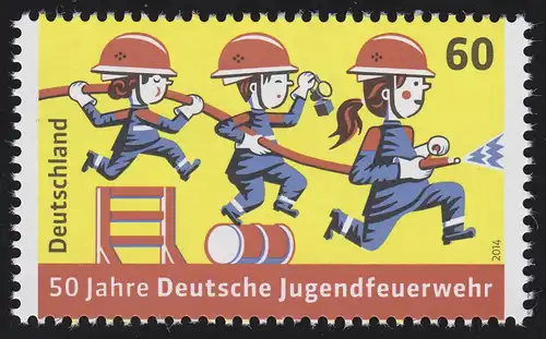3099 Deutsche Jugendfeuerwehr, 10 Einzelmarken, alle **