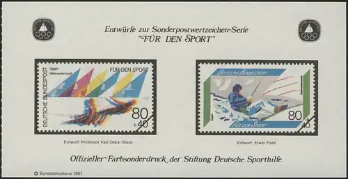 Sporthilfe Sonderdruck aus Bund-MH Segeln 1987