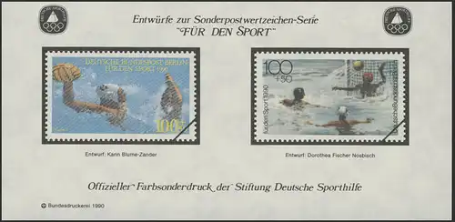 Aide sportive Impression spéciale de Berlin-MH Wasserball 1990 **