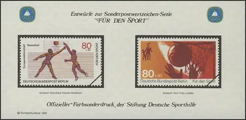 Aide sportive Impression spéciale de Berlin-MH Basketball 1985