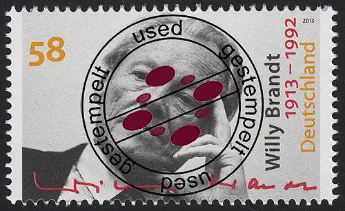 3037 Willy Brandt - Friedensnobelpreisträger O