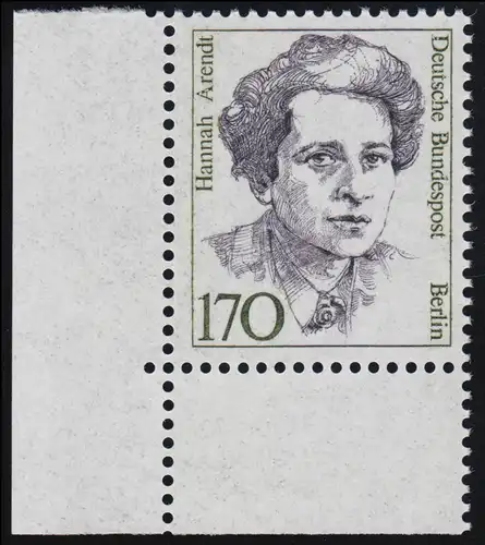 826 Frauen 170 Pf Ecke ul ** postfrisch