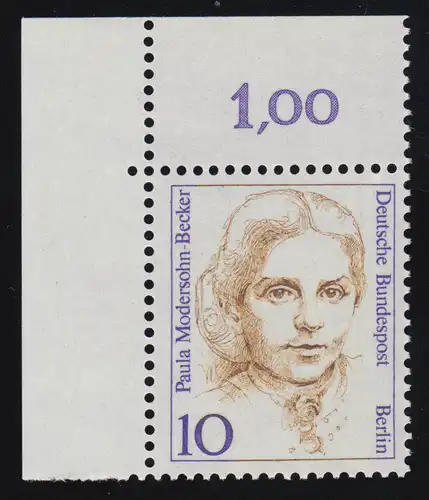 806 Frauen 10 Pf Ecke ol ** postfrisch