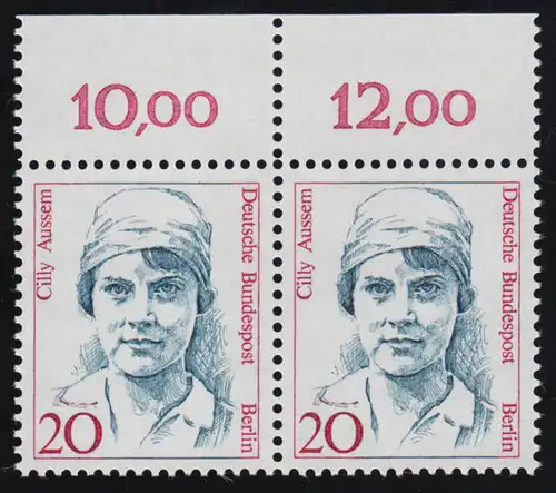 811 Frauen 20 Pf Paar OR ** postfrisch