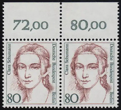 771 Frauen 80 Pf Paar OR ** postfrisch