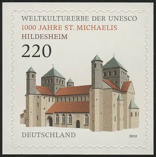 2779 Hildesheim, selbstklebend NEUTRALE Folie, 10 Einzelmarken, alle **