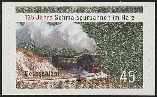 2916 Harzer Schmalspurbahn selbstklebend NEUTRALE Folie, Set 10 Stück, alle **