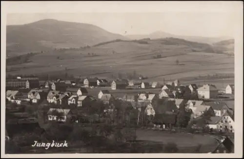 BS Wehrmeldeamt Hohenelbe auf AK Jungbuch Panorama, TRAUTENAU 7.10.43