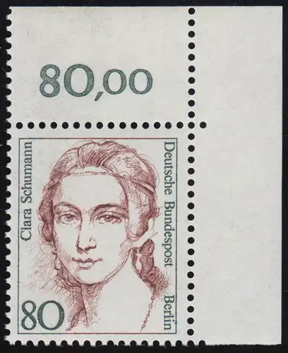 771 Frauen 80 Pf Ecke or ** postfrisch