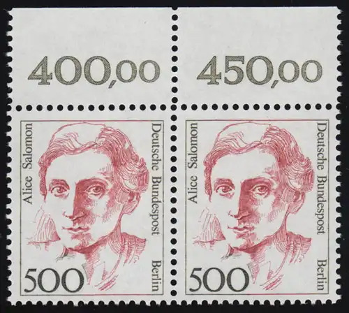 830 Frauen 500 Pf Paar OR ** postfrisch