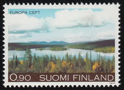 Europaunion 1977 Finnland 808, Marke ** / MNH