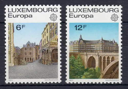 Europaunion 1977 Luxemburg 945-946, Satz ** / MNH