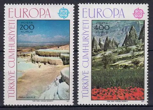 Europaunion 1977 Türkei 2415-2416, Satz ** / MNH