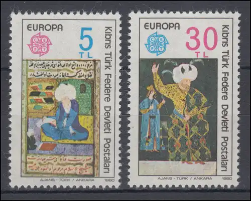 Europaunion 1980 Türkisch-Zypern 83-84, Satz ** / MNH