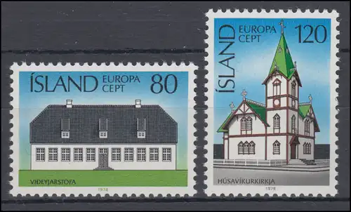 Union européenne 1978 Islande 530-531, taux ** / NHM
