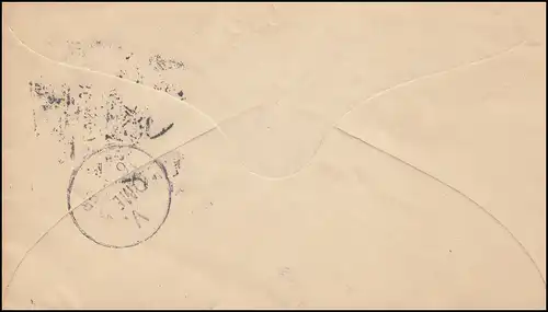 Danemark Enveloppe Couronne avec sceptre et épée 4 Öre bleu, KJOBENHAVN 16.3.1898