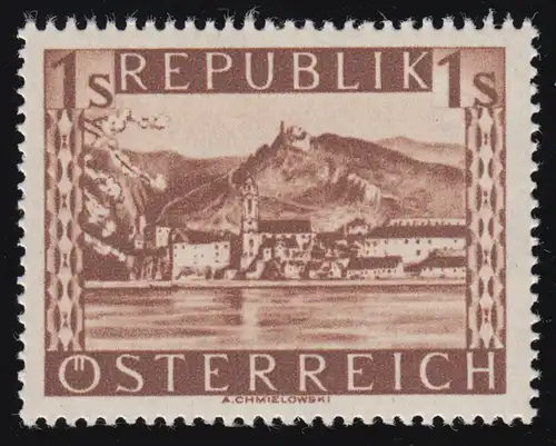 767II Landschaften 1 S, Dürnstein /Niederösterreich, postfrisch **