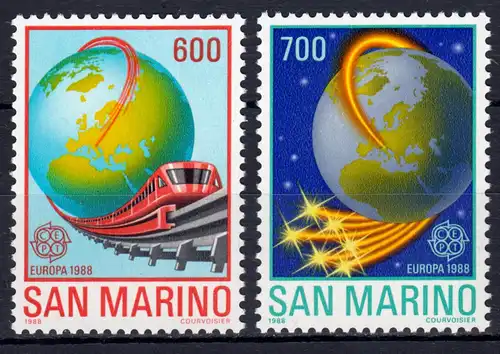 Europaunion 1988 San Marino 1380-1381, Satz ** / MNH