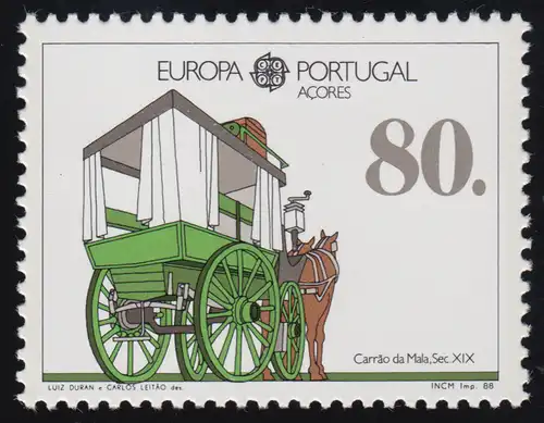 Union européenne 1988 Portugal-Açores 390a, marque ** / MNH