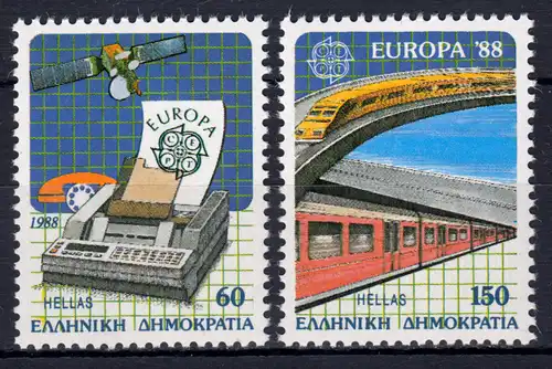 Union européenne 1988 Grèce 1685/86A, dancé, taux ** / MNH