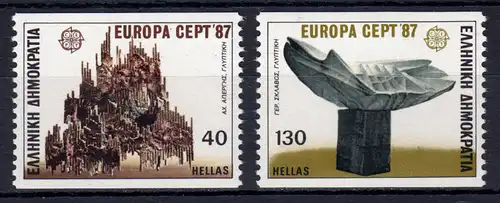 Europaunion 1987 Griechenland 1651-2652C, Satz aus MH 6 ** / MNH