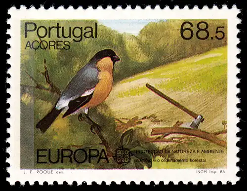 Union européenne 1986 Portugal-Açores 376, marque de bloc 7 ** / MNH