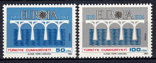 Europaunion 1984 Türkei 2667-2668, Satz ** / MNH