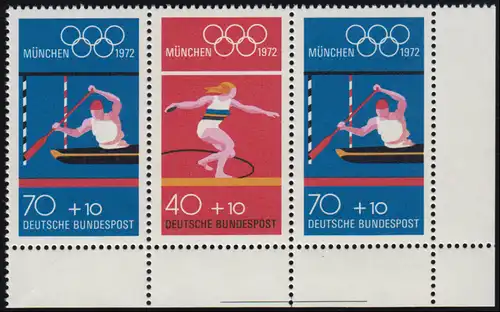 ER W 37.1.2 Olympia 70-40-70 en MHB, coin en bas à droite avec croix de passage **