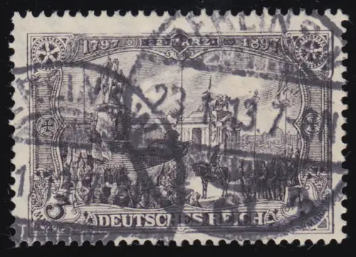 96 AIa Kaiserreich 3 Mark, Friedensdruck, O geprüft