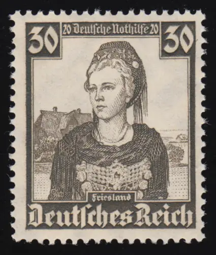 596 Nothilfe Volkstrachten Friesland 30 Pf, postfrisch **