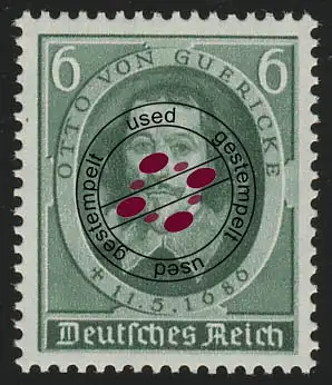 608 Otto von Guericke, gestempelt O
