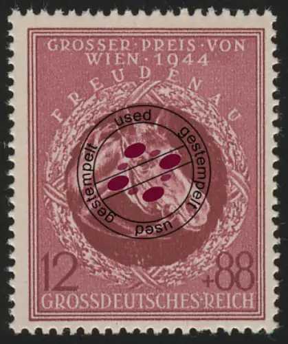 901 Großer Preis von Wien 1944 12+88 Pf, gestempelt O
