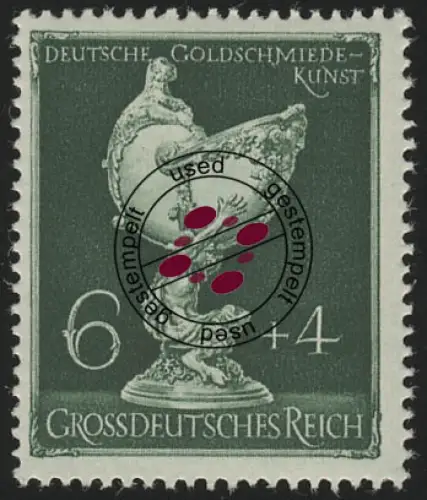 902 Gesellschaft für Goldschmiedekunst 1944 6 Pf, gestempelt O