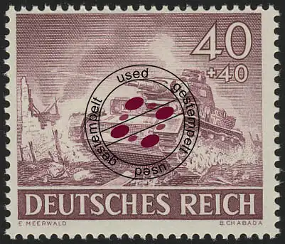 841x Jour de la Wehrmacht et Jour des Héros 40 Pf O