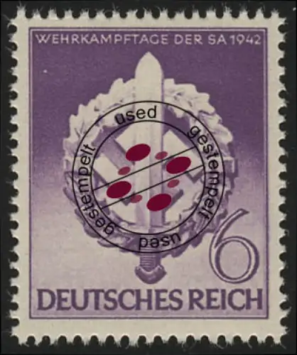 818 Wehrkampftage 1942, gestempelt O