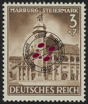 806 Eingliederung Marburg/Steiermark 3+7 Pf O
