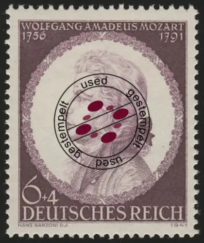 810 Mozart 1941, gestempelt O