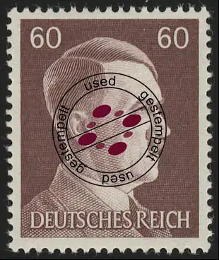 797 Hitler 60 Pf, gestempelt O