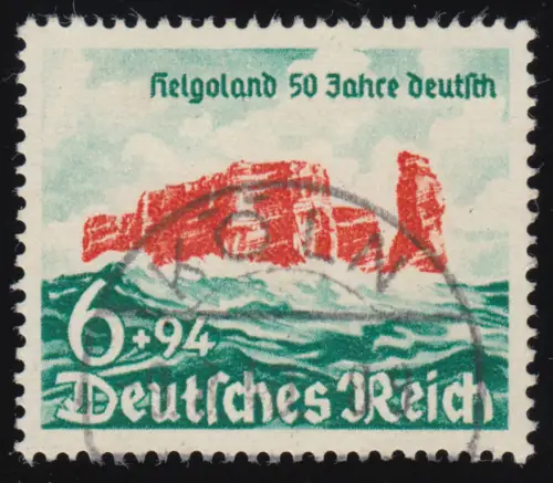 750 Helgoland 1940 - Marke gestempelt O