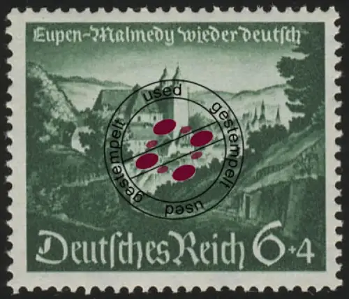 748 Wiedereingliederung Malmedy 6 Pf O