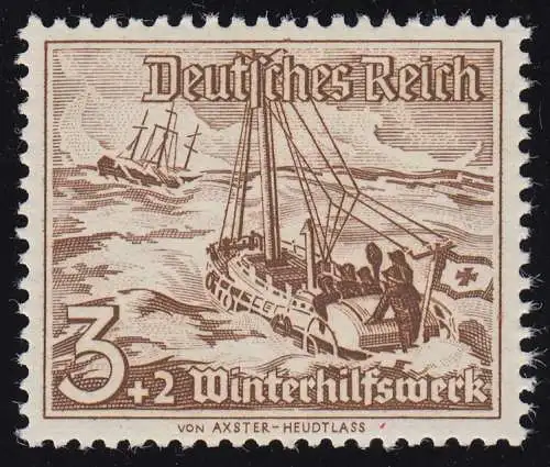 651 Winterhilfswerk Schiffe 3+2 Pf, postfrisch **