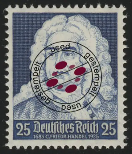 575 Komponisten 25 Pf Händel, gestempelt O