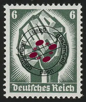 544 Saarabstimmung 6 Pf, gestempelt O