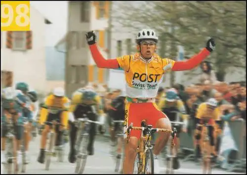 Schweiz 1625-1628 Die Post - Näherkommen 1997, PTT-Grußkarte zum Jahreswechsel