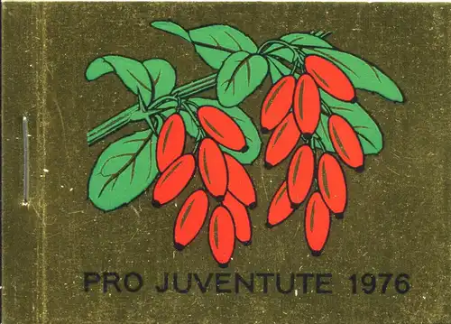 Suisse Carnets de marques 0-69, Pro Juventute Plantes médicinales 1976, **