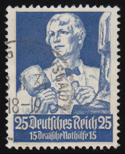 563 Aide d'urgence Professions Artistes 25 Pf O Tamponné