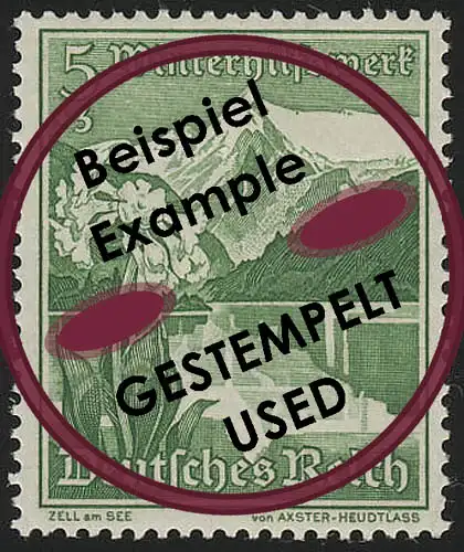 677 WHW Zell am See/Aurikel 5+3 Pf, gestempelt O