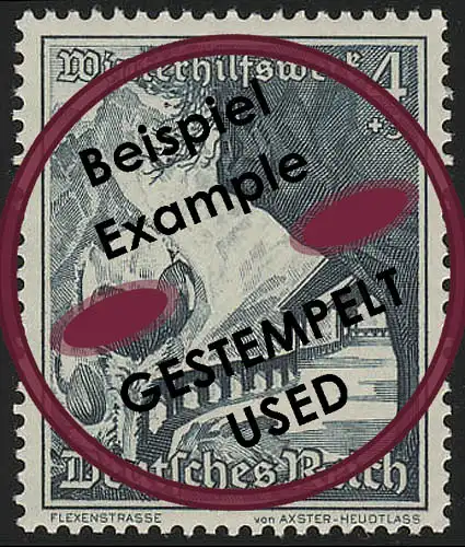 676 WHW Flexenstraße/Küchenschelle 4+3 Pf, gestempelt O