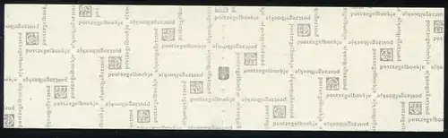Carnet de marque 6y Reine Juliane 1972, tarifs, croix ci-dessus, PB 6-f, avec ZB, **